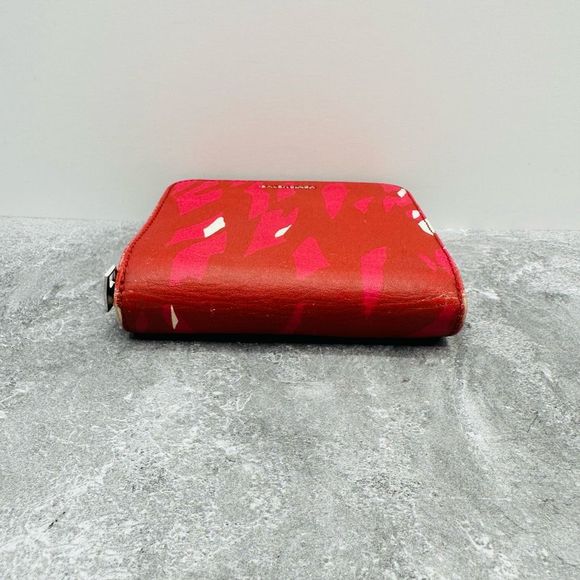 Balenciaga Red Multi-Color Zip Compact Wallet - Picture 6 of 13